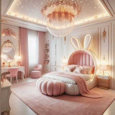 دیزاین اتاق خواب دخترانه