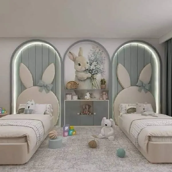 دیزاین اتاق خواب دخترانه دو نفره
