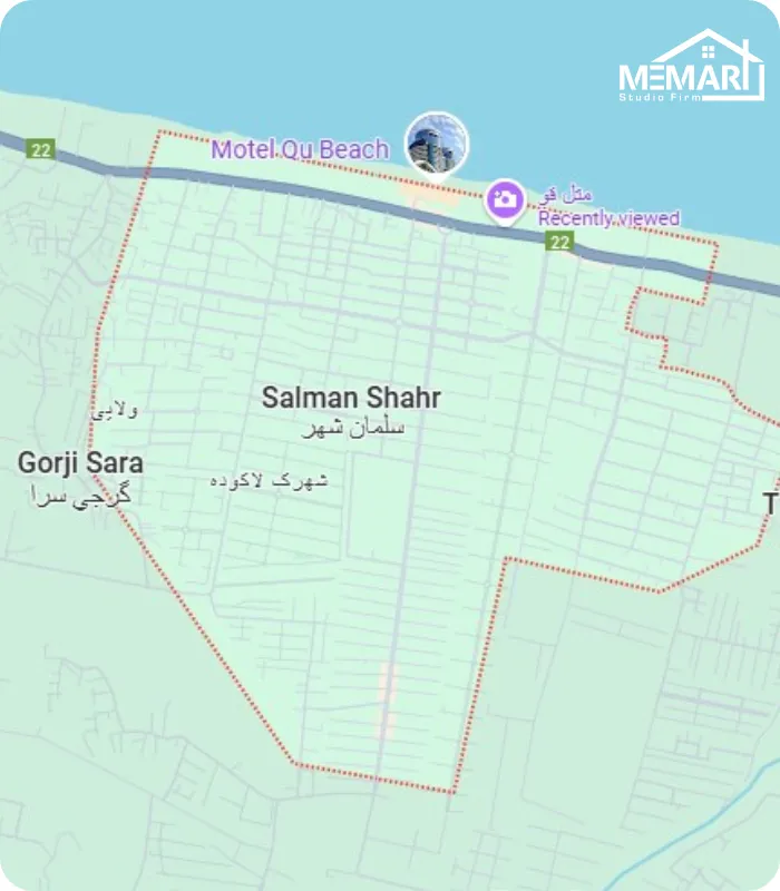 نقشه متل قو ( سلمان شهر)