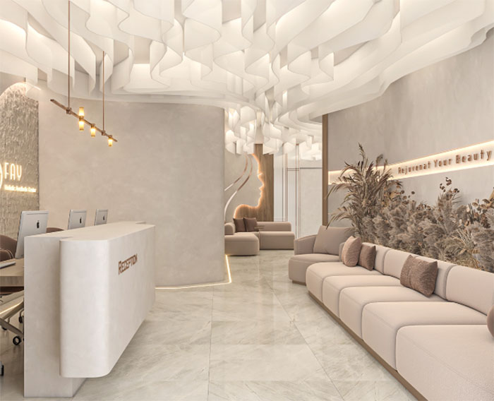 طراحی دکوراسیون کلینیک زیبایی